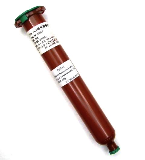 Клей Клей оптический для малых тачскринов TP-1000N 50g UV LOCA Клей оптический для малых тачскринов TP-1000N 50g UV LOCA