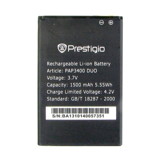Батарея Аккумулятор Prestigio PAP3400 1500 mAh 3,7 V Аккумулятор Prestigio PAP3400 1500 mAh 3,7 V