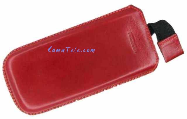 Чехол Чехол карман для Nokia 6500C red кожа натур. с тесьмой Чехол карман для Nokia 6500C red кожа натур. с тесьмой